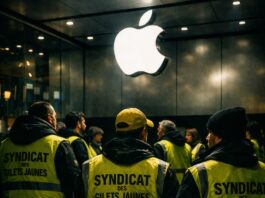 LES GILETS JAUNES CHEZ APPLE ! APPLE