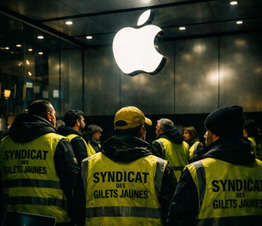 LES GILETS JAUNES CHEZ APPLE ! APPLE